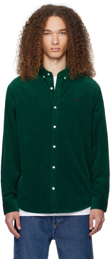 Srajce Carhartt WIP Corduroy Button-Down Shirt Zelena | I030580, 0