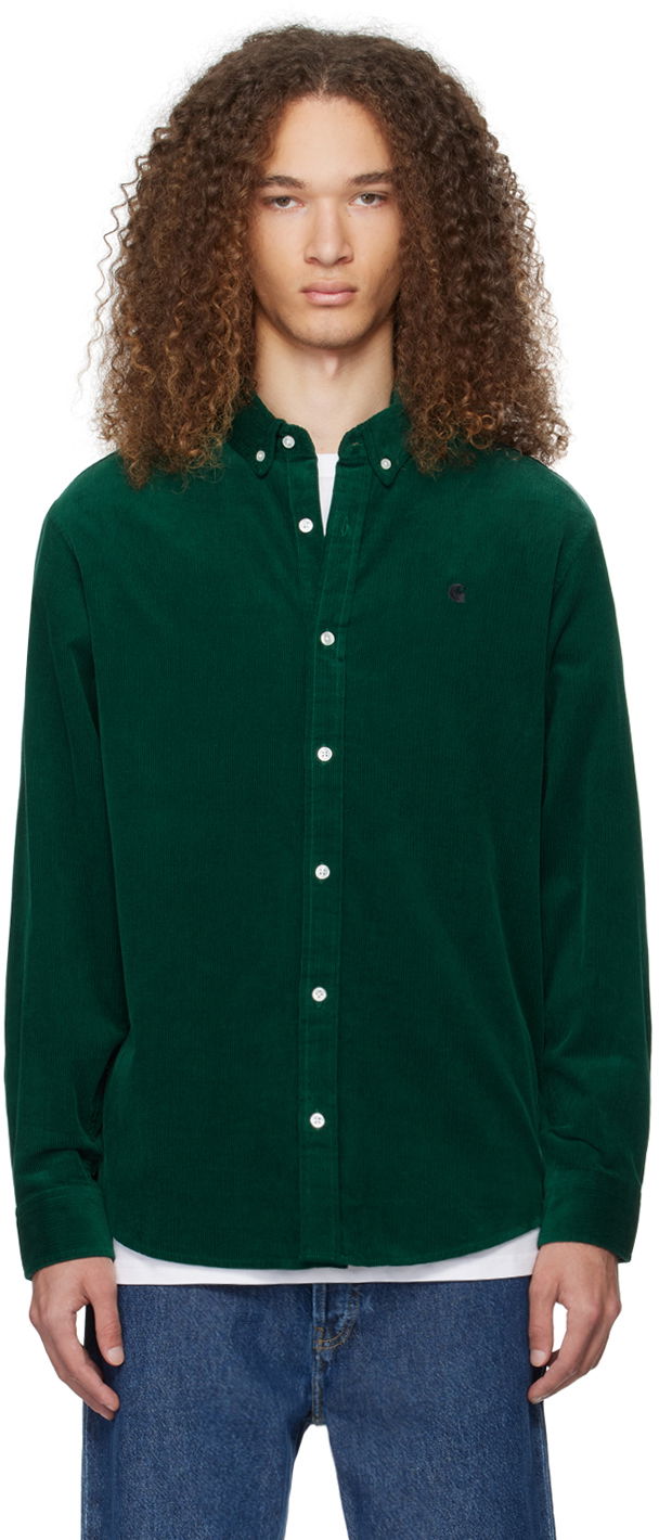 Srajce Carhartt WIP Corduroy Button-Down Shirt Zelena | I030580