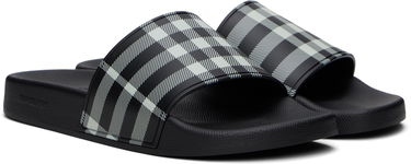 Modni dodatki Burberry Burberry Check Pool Slides Črna | 8107514, 3