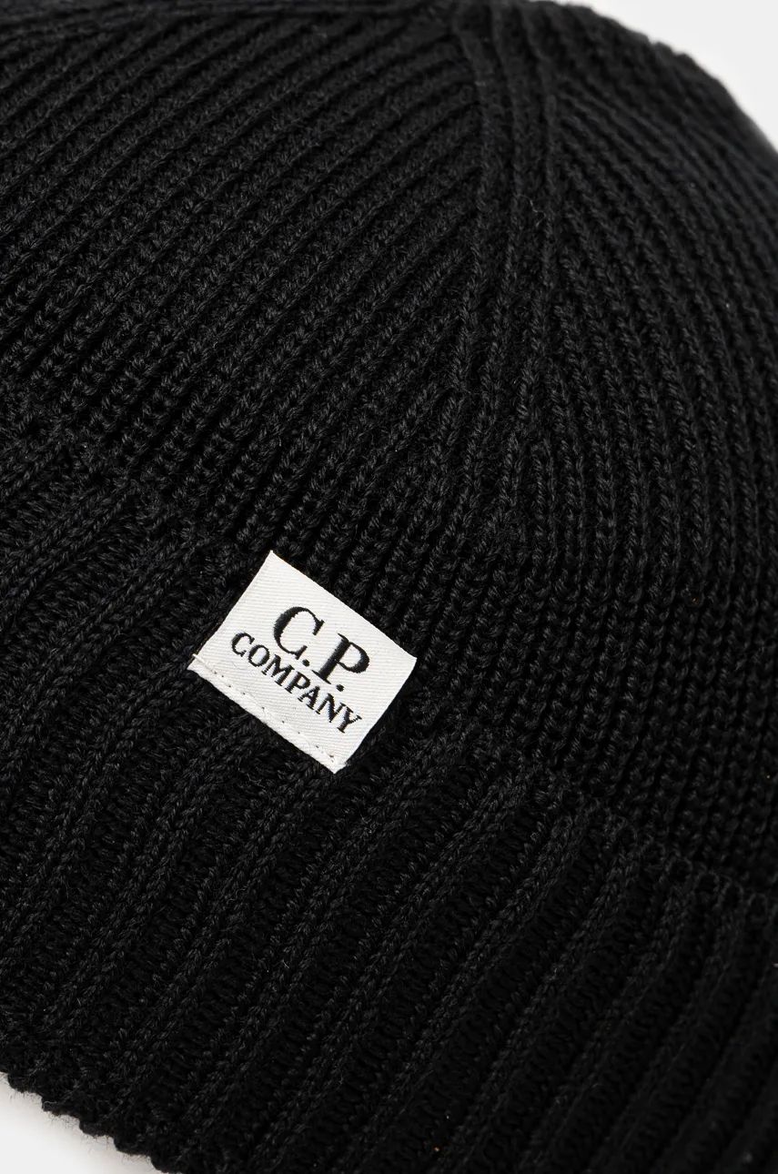 Beanie C.P. Company Knit Cap Beanie Črna | 17CMAC293A006595A, 1