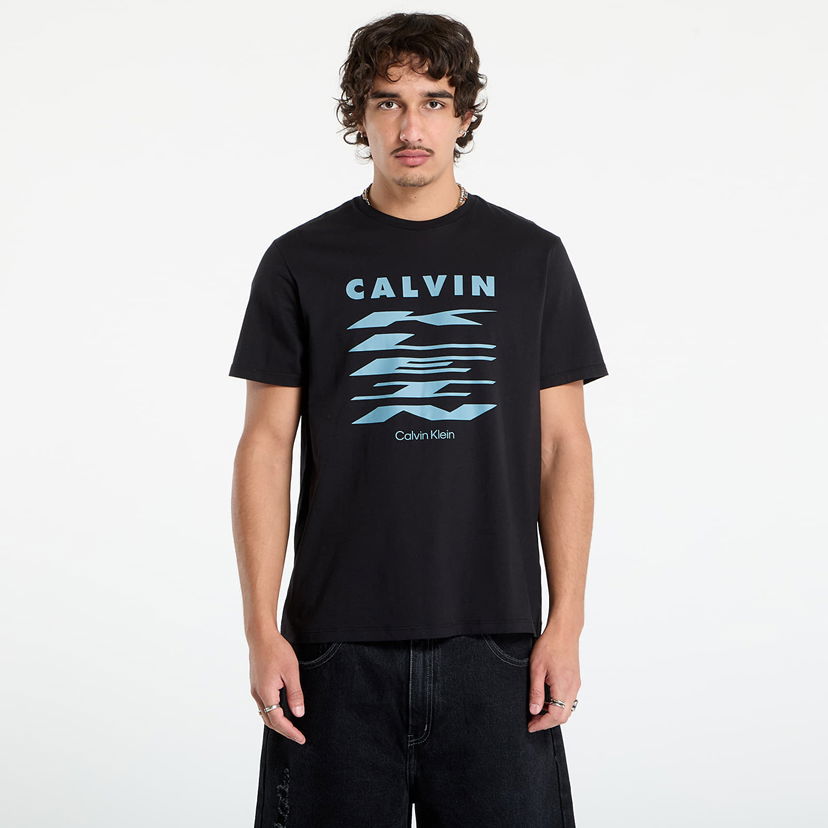 Majica CALVIN KLEIN Calvin Klein Jeans Graphic Tee Črna | LV04RD815G UB1