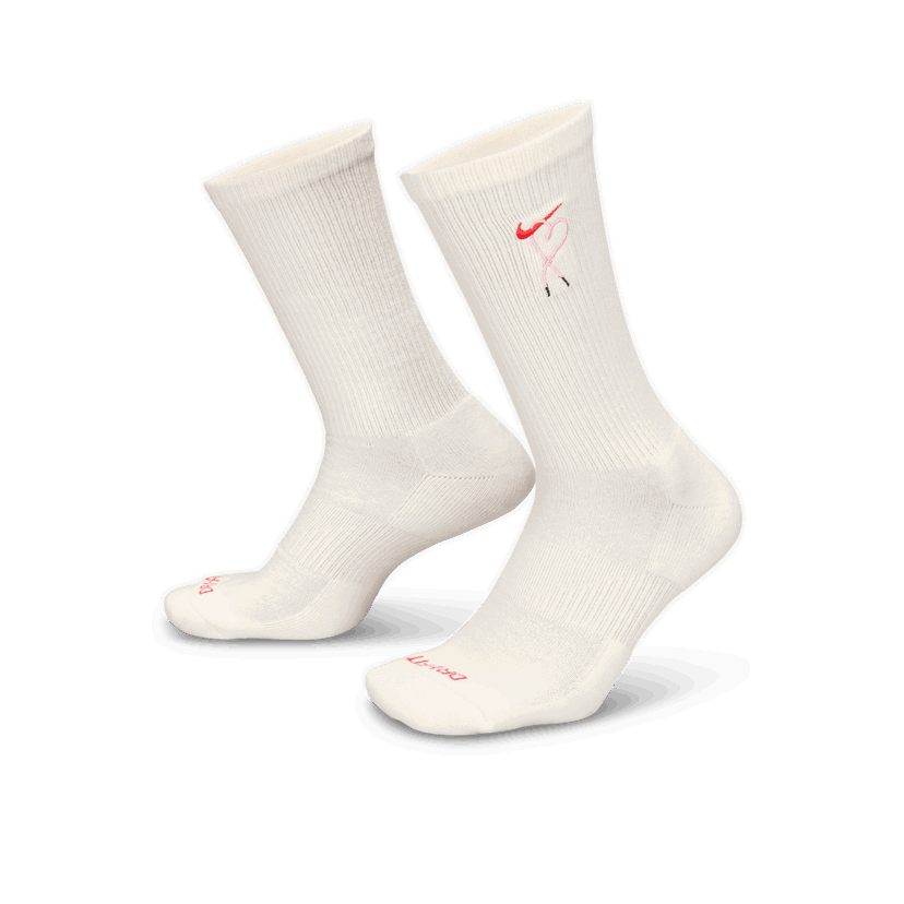 Nogavice Nike Nike Everyday Plus Cushioned Crew Socks Bela | HJ9381-133