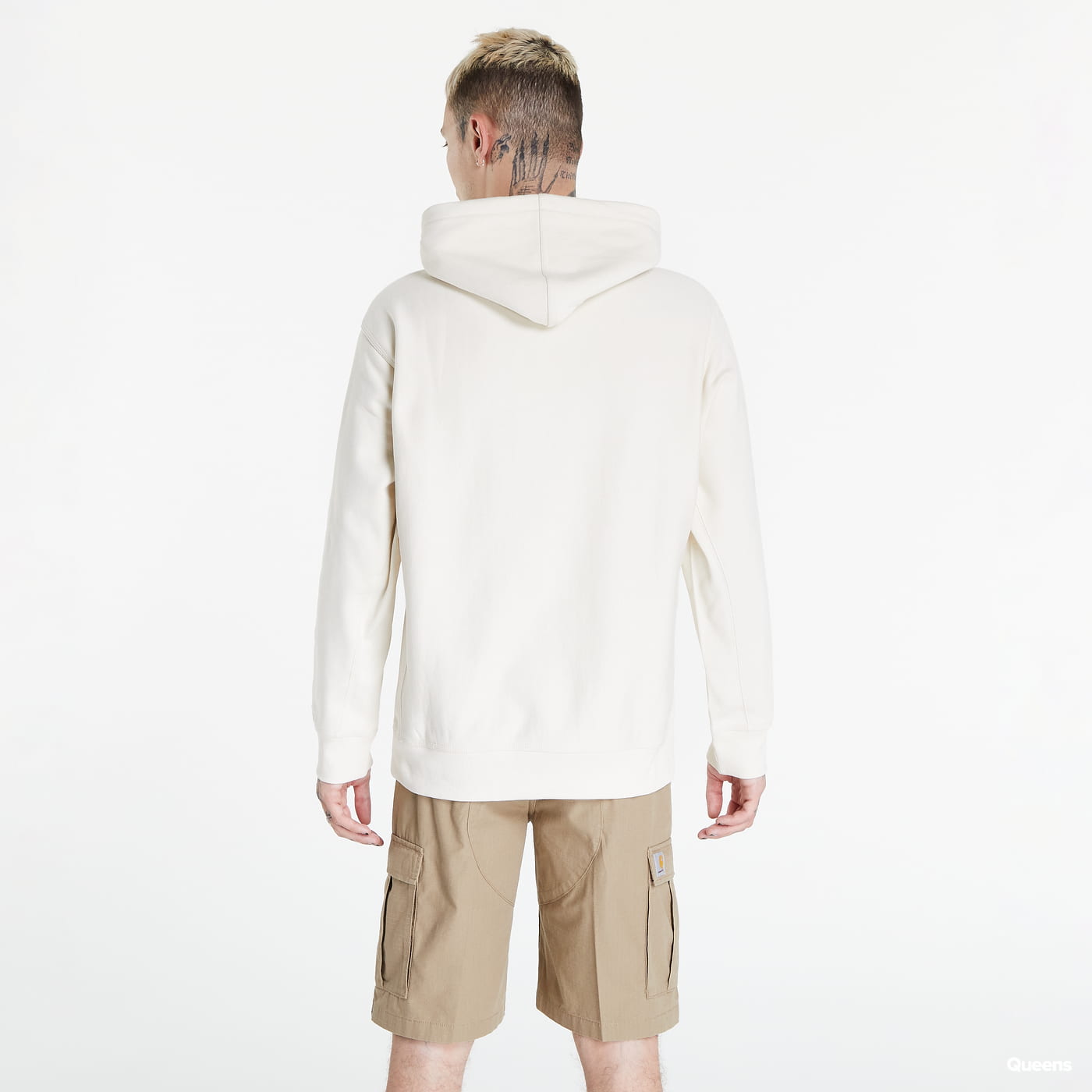 Pulover Carhartt WIP Hooded American Script Bela | I028279.05.XX, 1