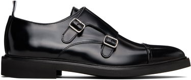Oblačila Thom Browne Thom Browne Soft Spazzolato Double Monk Strap Shoes Črna | MFG018C-L0043, 0