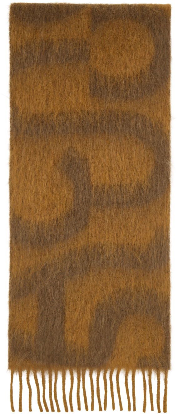 Šala Acne Studios Logo Scarf Rjava | CA0311-