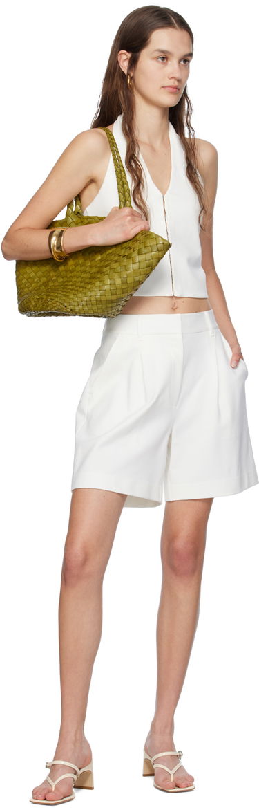 Kratke hlače rag & bone rag & bone Women's Irina Tailored Shorts Bela | WAC24PT020LC20, 3