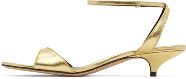 Modni dodatki The Row The Row Vika Ankle Strap Kitten Heel Sandals Kovinski | F1583-M39, 2