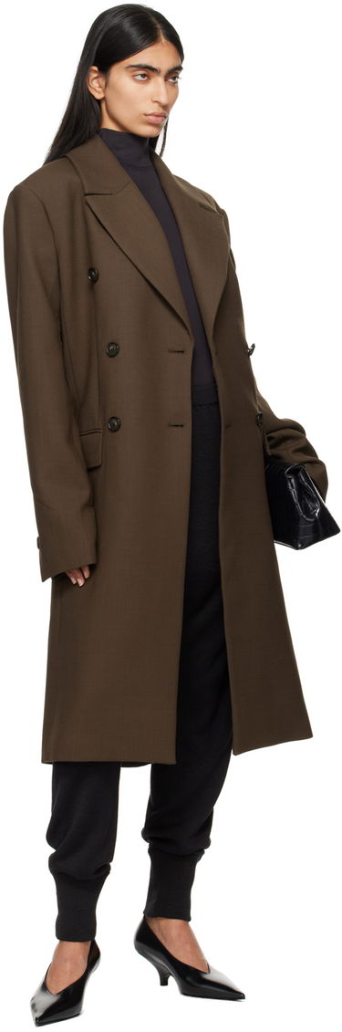 Torba za čez ramo TOTEME TOTEME Midi Double Breasted Coat Črna | 244-WRO0147-FB0061, 3
