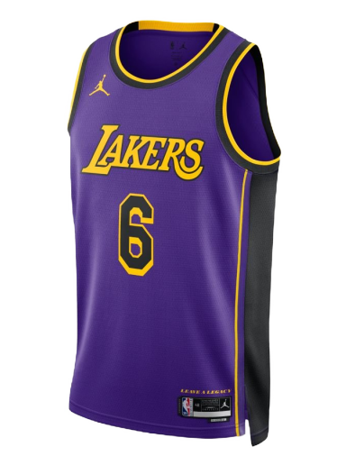 Dres Jordan Dri-FIT NBA Los Angeles Lakers Statement Edition 2022 Swingman Jersey Lila | DO9530-505