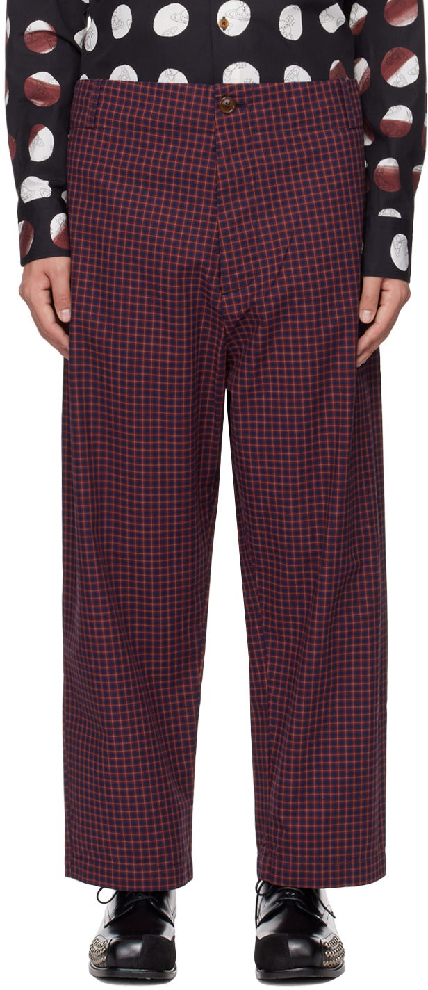 Hlače Vivienne Westwood Alien Trousers Bordo | 39020009-W00RD-