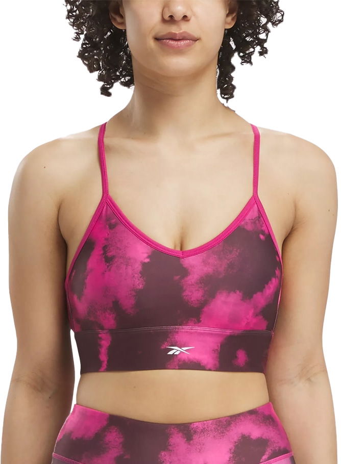 Modrček Reebok Reebok Train AOP Bra Roza | 100035778