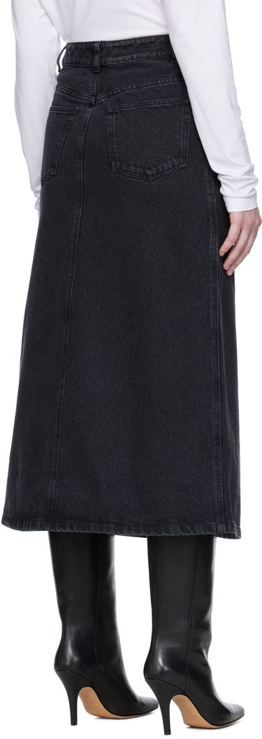 Krila A.P.C. A.P.C. Georgia Denim Midi Skirt Črna | COHDK-F06423, 2