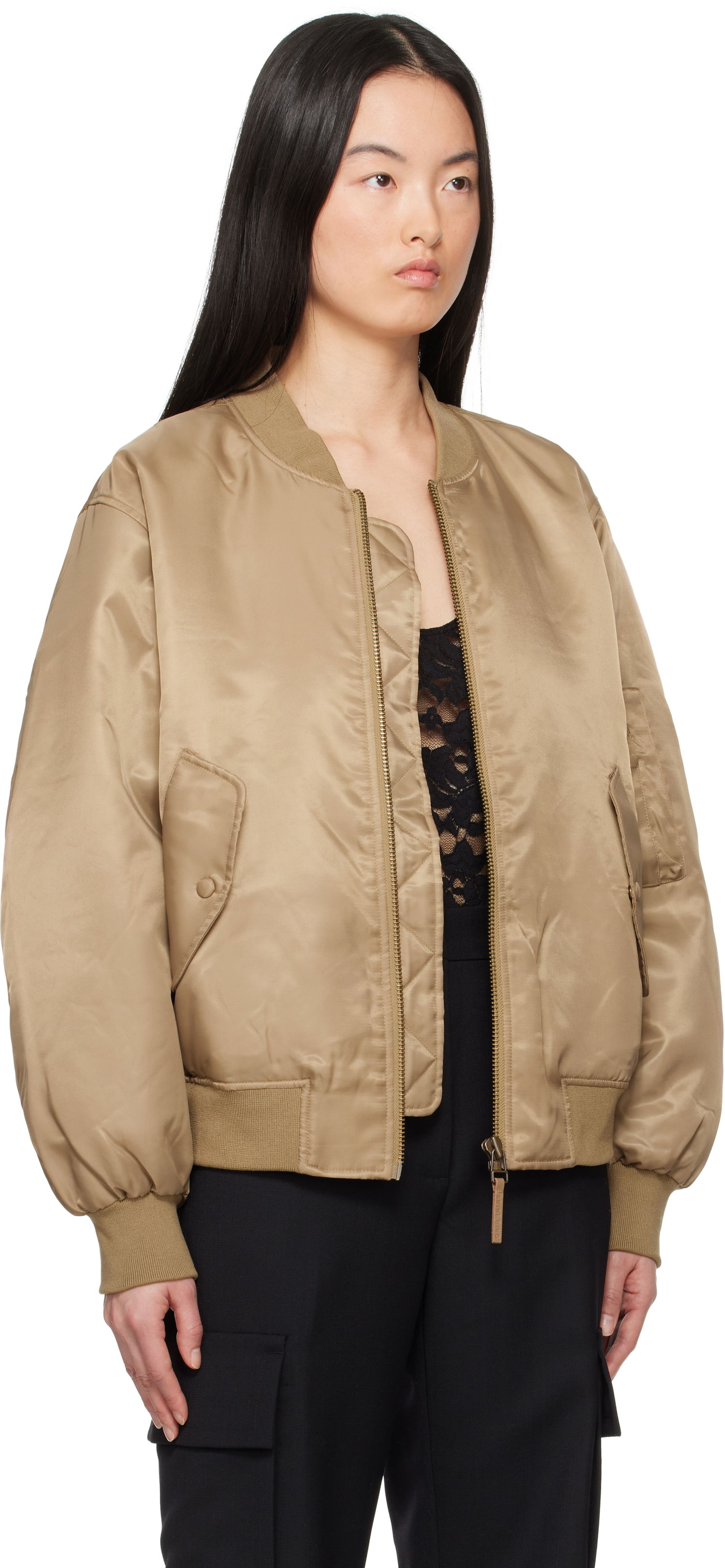 Bomber jakna Anine Bing Anine Bing Leon Bomber Jacket Bež | A-01-10490-DKG22, 1