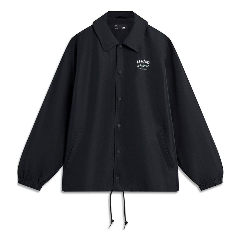 Vetrovka Li-Ning Graphic Coach Jacket Črna | AFDU365-2