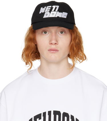 Kapa We11done We11done Square Logo Washed Cap Črna | WD-AH3-22-416-U-BK, 0