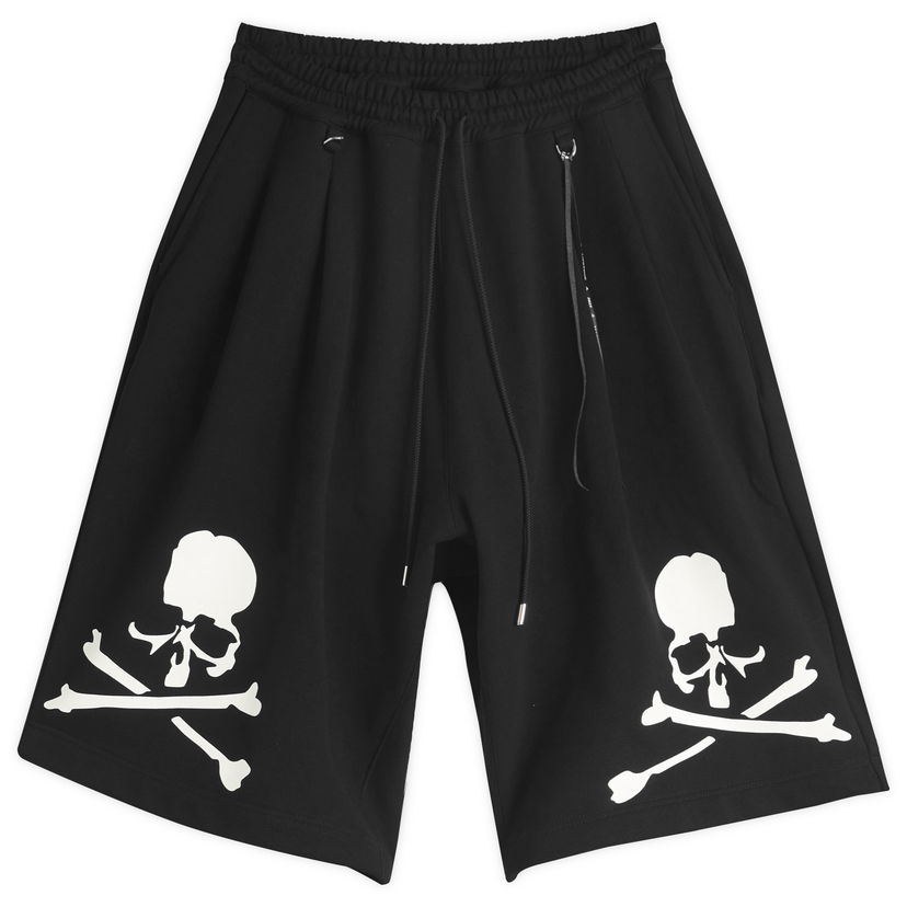 Kratke hlače Mastermind WORLD MASTERMIND WORLD OG Skull Print Sweatshorts, Size Large Črna | MW25S14-PA045-015