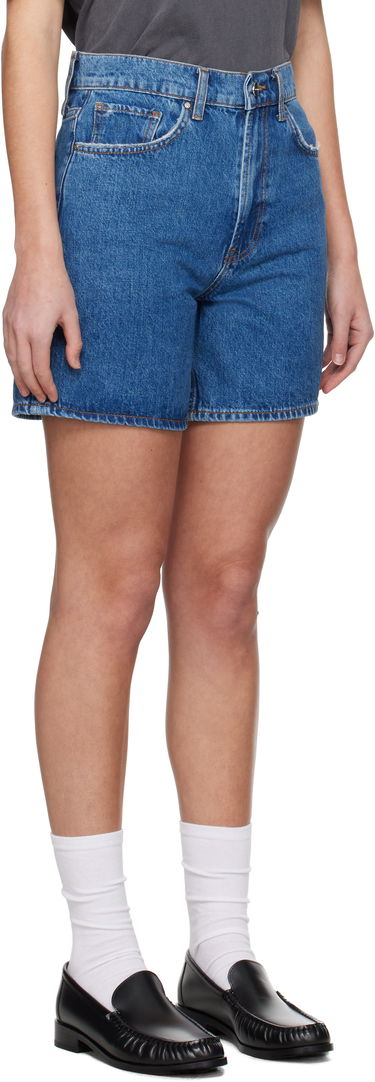 Kratke hlače Anine Bing ANINE BING Kat Denim Shorts Modra | A-05-10677-WHD6, 1