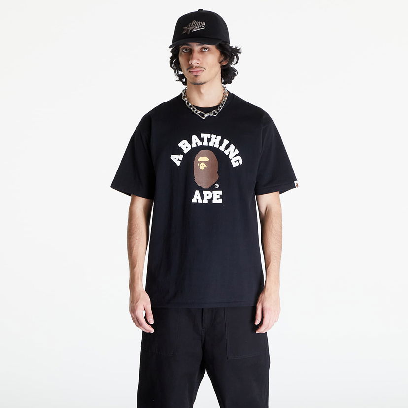 Majica BAPE College Tee Črna | 001TEK301001M BLK