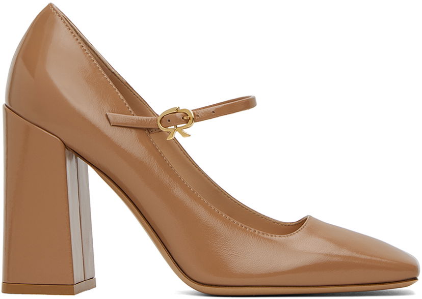 Superge in čevlji Gianvito Rossi Square Toe Pumps Rjava | G22202.95RIC.NUI