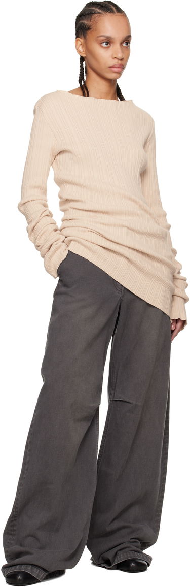 Pleteni pulover Entire Studios Entire Studios Arches Ribbed Knit Sweater Bež | ES2716BU, 3