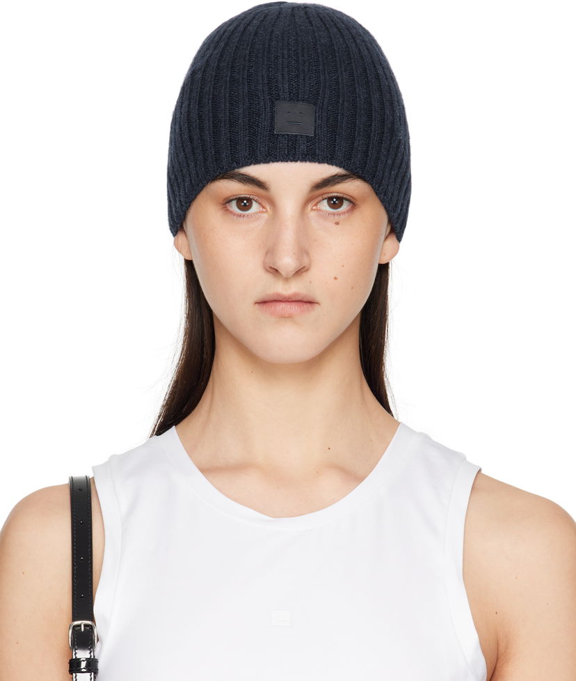 Beanie Acne Studios Acne Studios Knitted Beanie Mornarica | C40387-