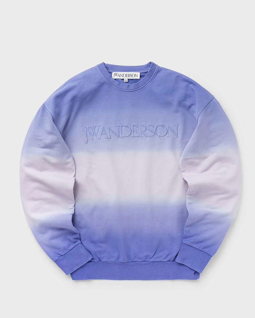 Pulover JW Anderson LOGO EMBROIDERY GRADIENT SWEATSHIRT Modra | JW0191-PG1632-748