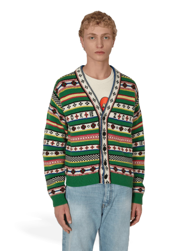 Pleteni pulover KENZO Fairisle Jacquard Cardigan Večbarvna | FC65CA3173CH 57