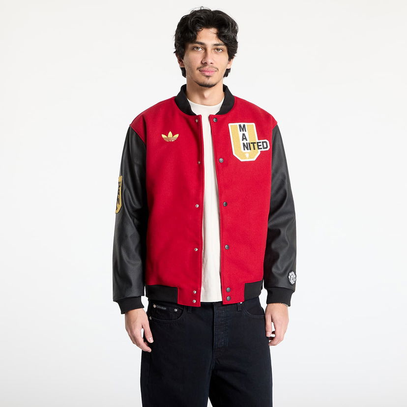 Bomber jakna adidas Originals adidas Manchester United VRCT Bomber Jacket Rdeča | JF0366