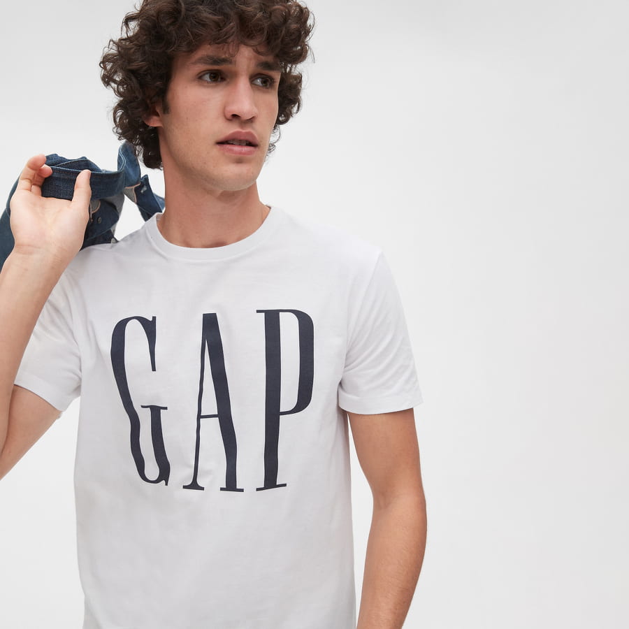 Majica GAP Corp Logo Tee Bela | 499950-03, 0