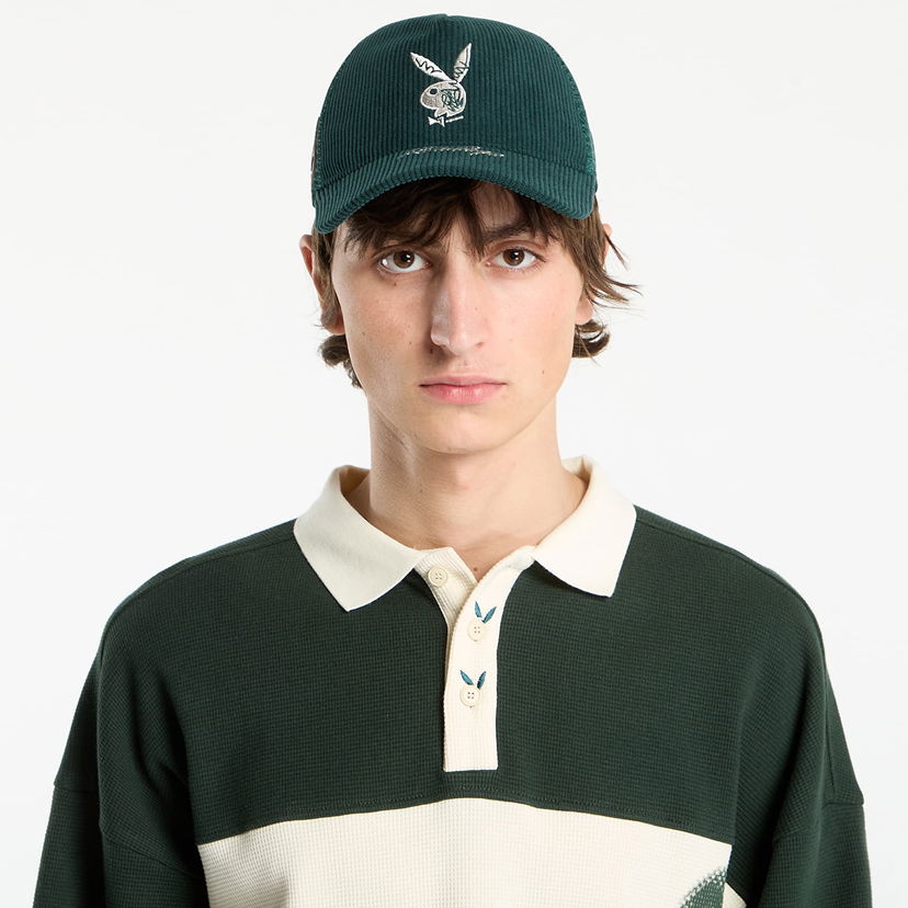 Kapa Footshop Playboy x FTSHP Corduroy Trucker Green Zelena | FTSHP_534
