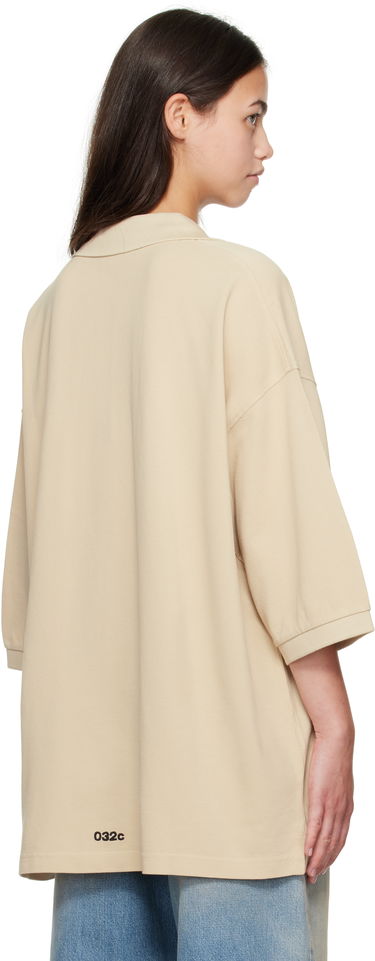 Polo majica 032C 032c Fainting Cross Oversized Polo Bež | F25-URC-0459-550-W, 2