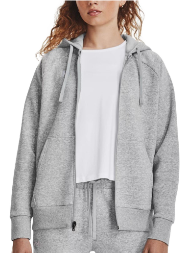 Pulover Under Armour Rival Fleece Full-Zip Hoodie Siva | 1379497-012