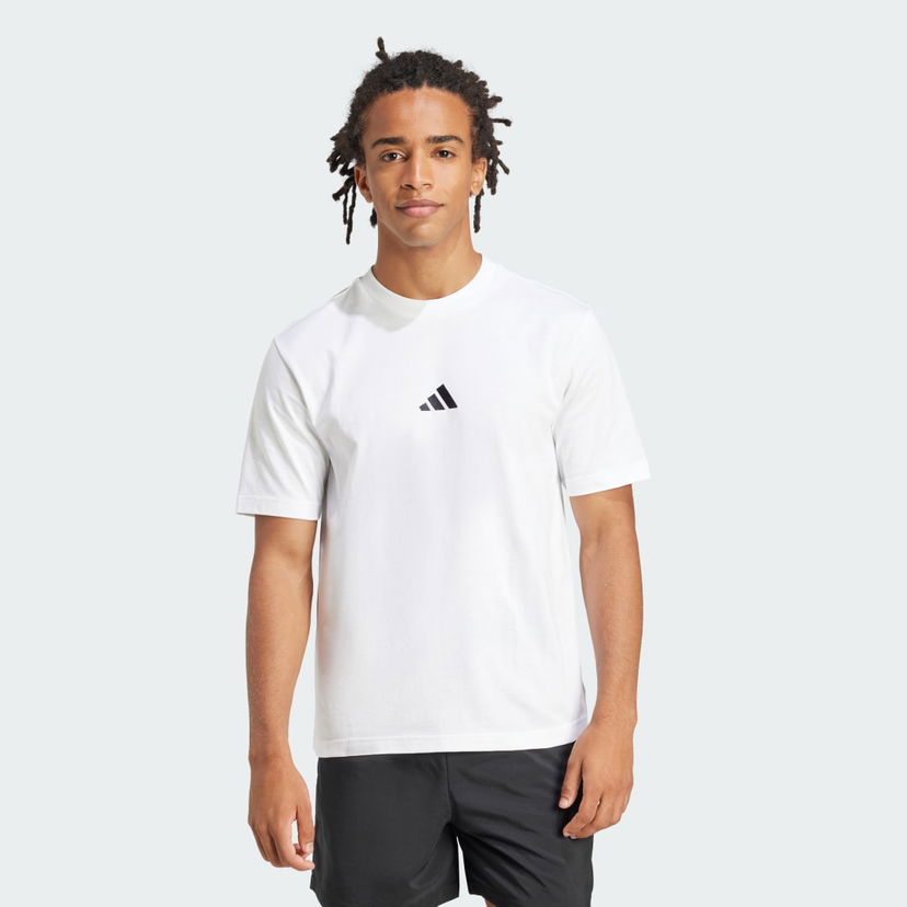 Majica adidas Performance Essentials Small Logo Jersey T-Shirt Bela | JF1092