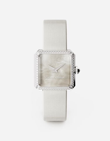 Ure Dolce & Gabbana Dolce & Gabbana Sofia Steel Watch with Diamonds Bela | WWJC2SXCMDT8H012, 0