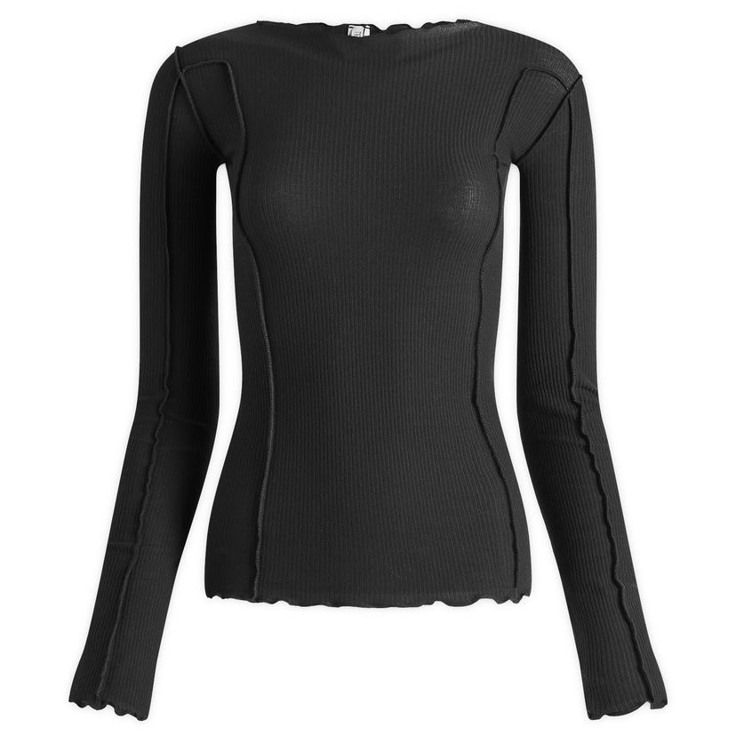 Majica Baserange Long Sleeve Omato T-Shirt, Size X-Large Črna | TTML-RB-000-BLK