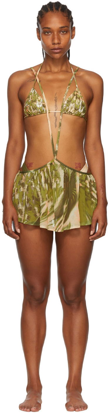 Kopalke Collina Strada Collina Strada Exclusive Recycled Nylon Bikini Zelena | XX2125