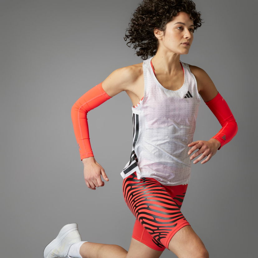 Majica brez rokavov adidas Performance Adizero Running Tank Top Bela | JC7667