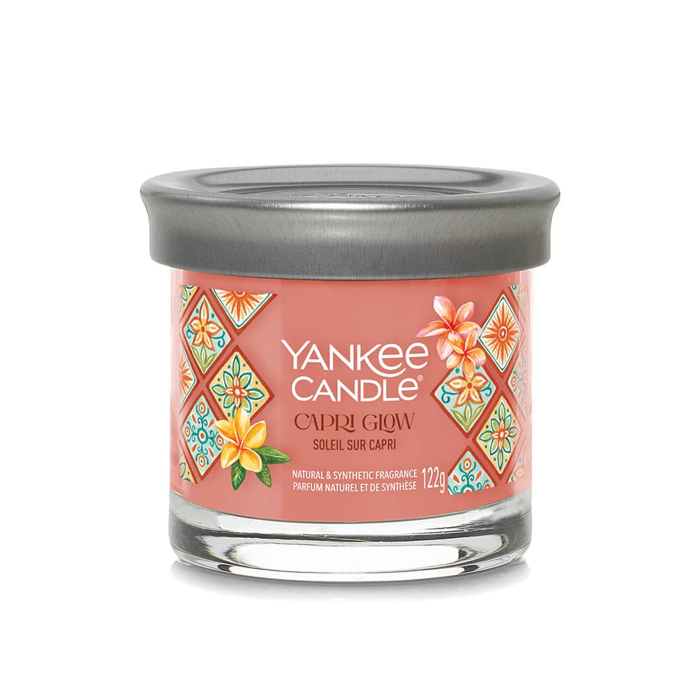 Sveče Yankee Candle Signature Tumbler Small Capri Glow 122g Roza | 43126, 0