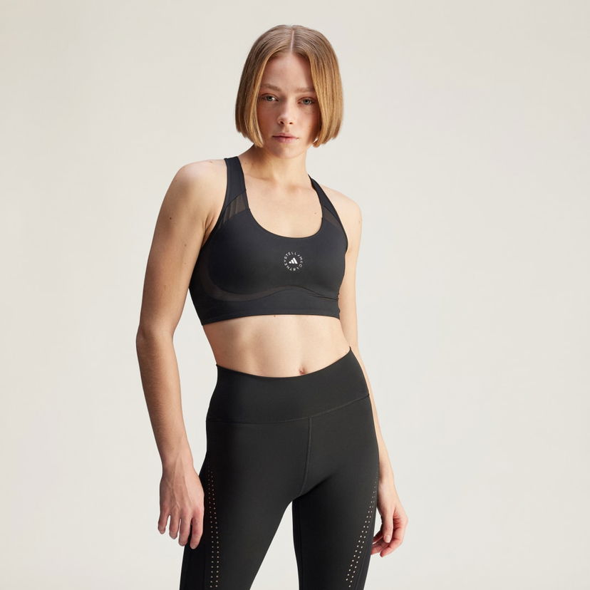 Modrček adidas Performance adidas by Stella McCartney TruePurpose Power Impact Medium Support Sports Bra Črna | JF3759