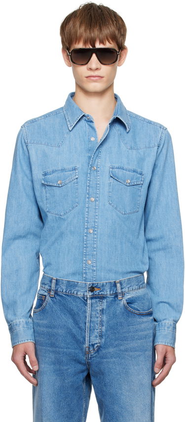 Srajce Tom Ford TOM FORD Western Denim Shirt Modra | HDS001-FMC239, 0