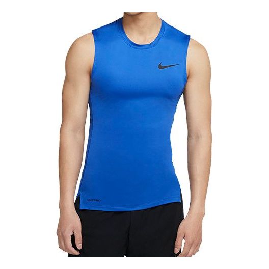 Majica brez rokavov Nike Pro Logo Training Tight Vest Modra | BV5601-480