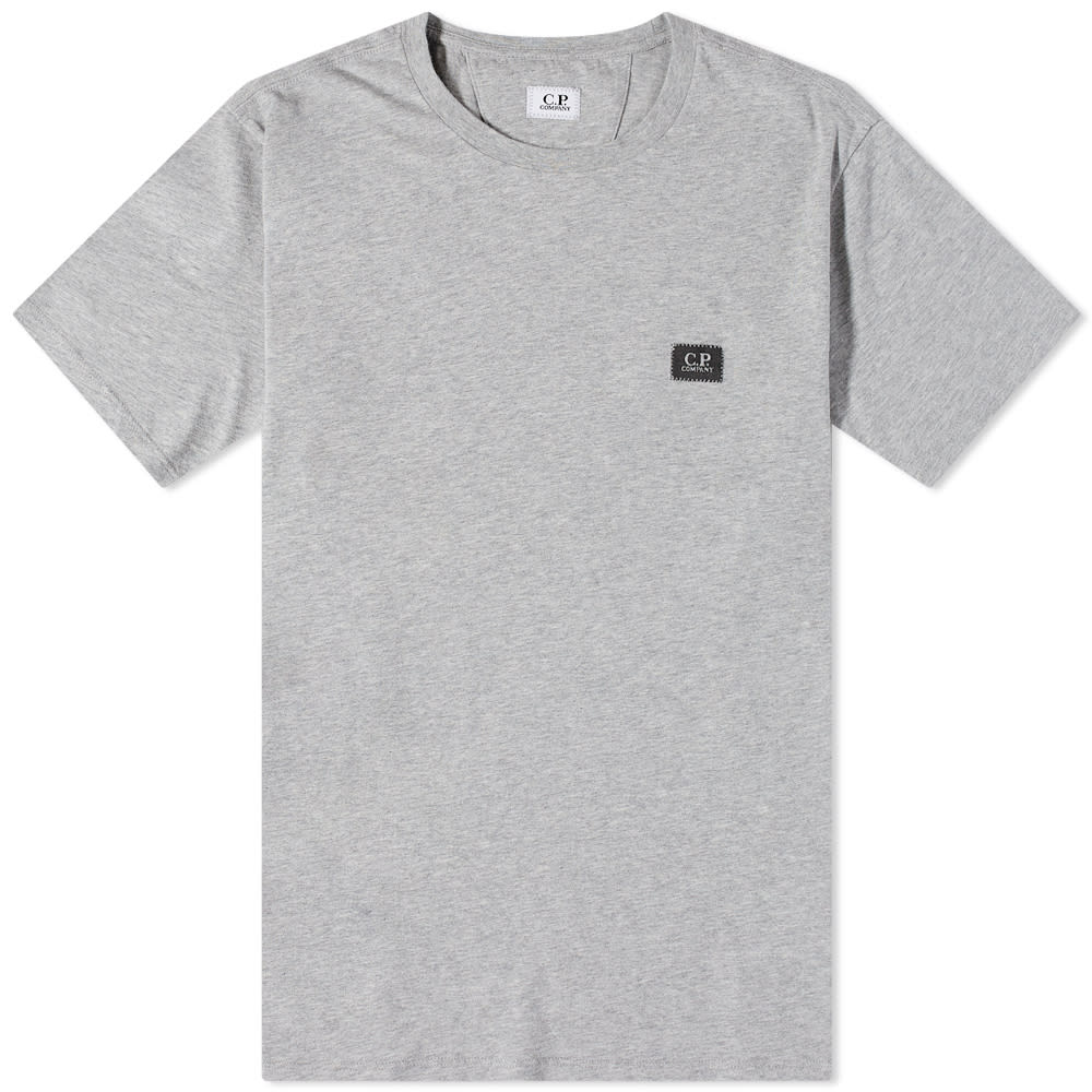Majica C.P. Company Small Stitch Block Logo Tee Siva | MTS045A-005100WM93, 0