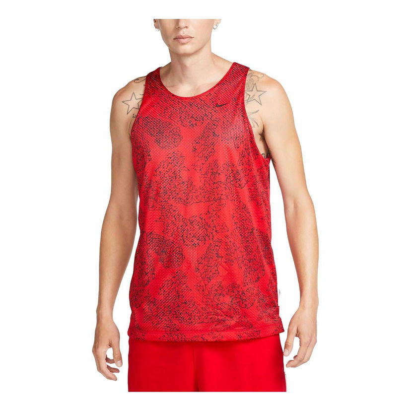 Majica brez rokavov Nike Standard Issue Reversible Basketball Jersey Rdeča | FB7056-657