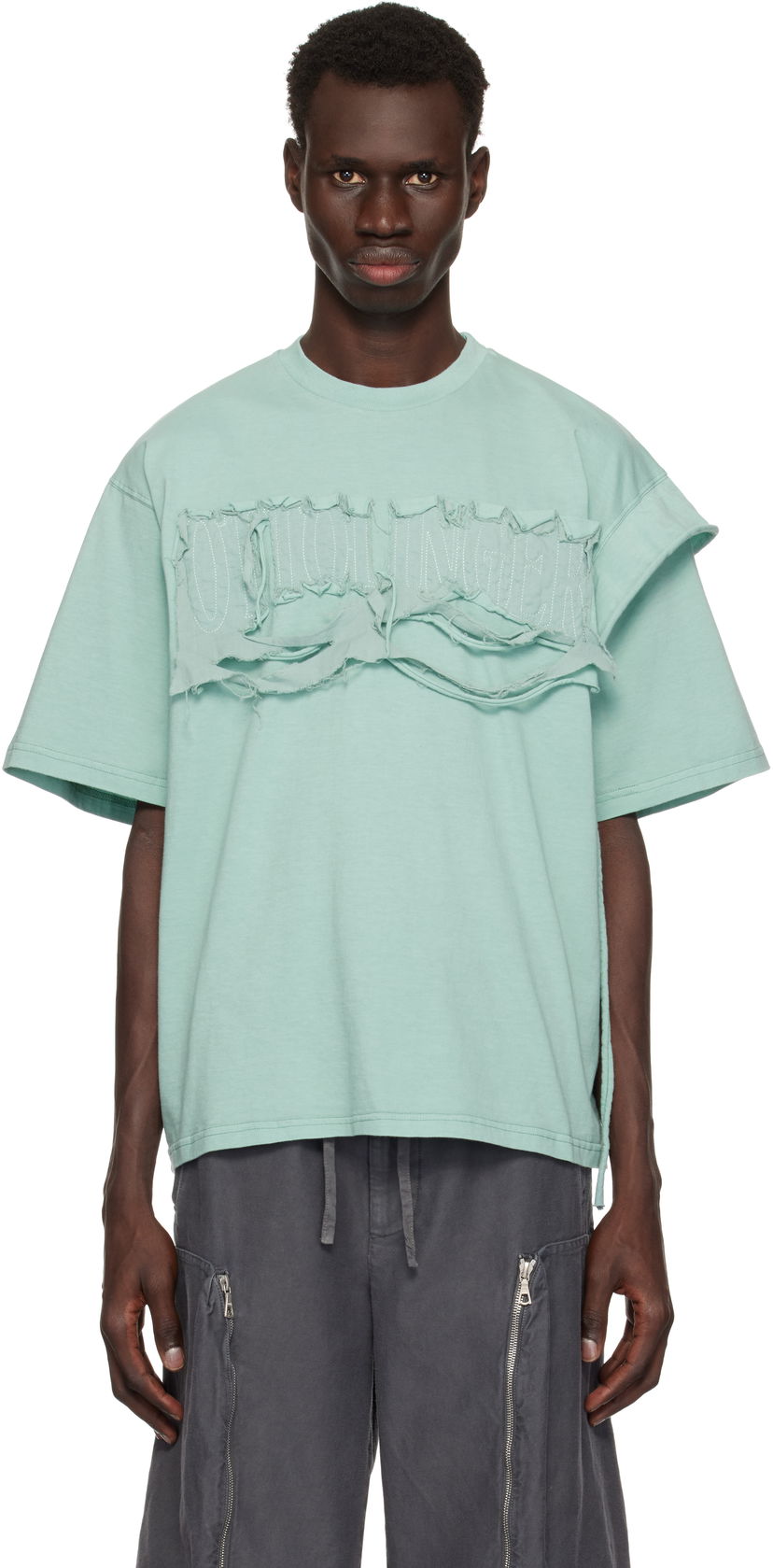 Majica Ottolinger Ottolinger Distressed Oversized T-Shirt Zelena | 115-102315-01
