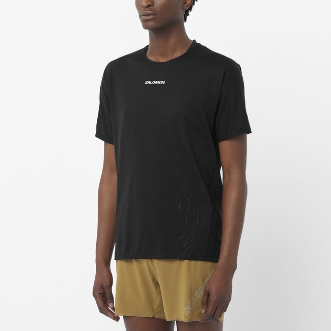 Majica Salomon Sense Aero Graphic T-Shirt Črna | LC2699800