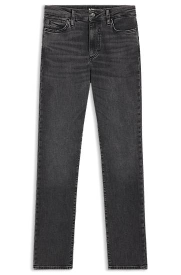 Kavbojke BOSS Slim-Fit Performance-Stretch Jeans Siva | 50545012