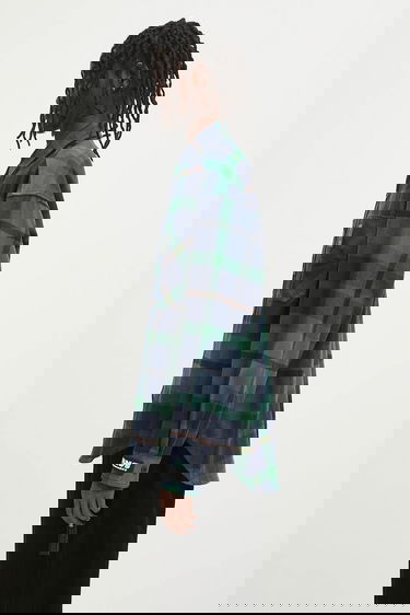 Srajce AAPE by A Bathing Ape AAPE by A Bathing Ape 'AAPE UNVS' Long Sleeve Check Shirt Modra | AAPSTM8504XXNNYM, 4