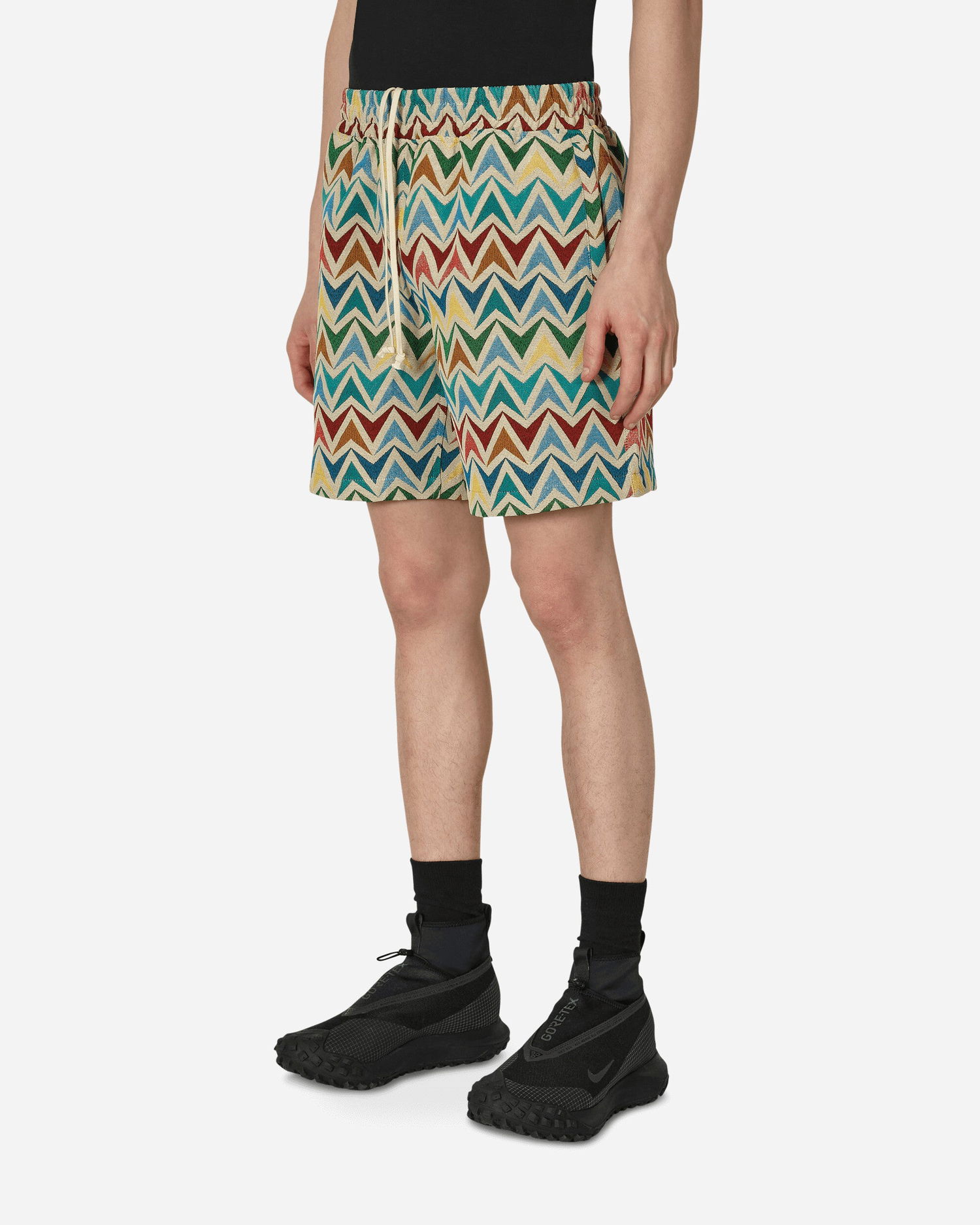 Kratke hlače Pleasures Basket Woven Shorts Večbarvna | P23SP047 KHAKI, 1