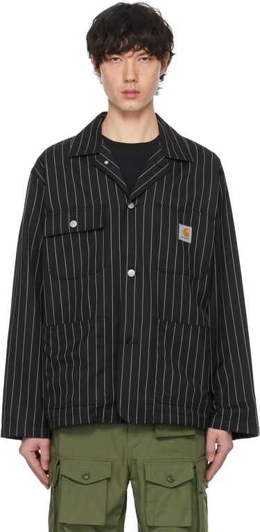 Jakna Carhartt WIP Work In Progress Seaton Pinstriped Blazer Črna | I034437, 0