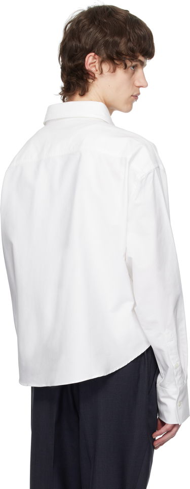 Srajce AMI AMI Paris Cropped Oversized Shirt Bela | USH123.CO0031, 2